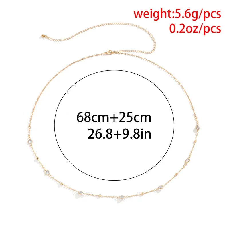 Classic Retro Waist Belly Chain for Women Body Chain Fashion Jewelry